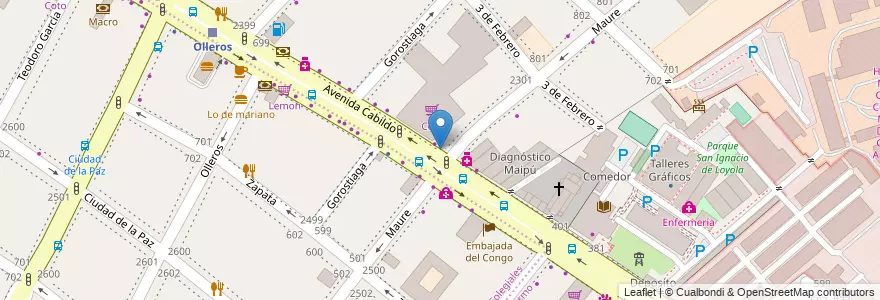 Mapa de ubicacion de Il Volo, Palermo en 아르헨티나, Ciudad Autónoma De Buenos Aires, 부에노스아이레스, Comuna 14.