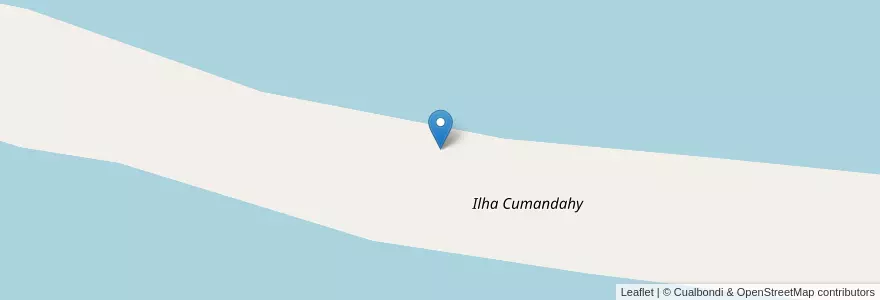 Mapa de ubicacion de Ilha Cumandahy en アルゼンチン, ミシオネス州, Departamento San Javier, Municipio De San Javier.