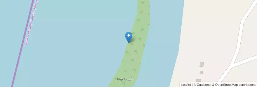 Mapa de ubicacion de Ilha Jacaré en ブラジル, 南部地域, リオグランデ・ド・スル, Região Geográfica Intermediária De Ijui, Região Geográfica Imediata De Santa Rosa, Porto Mauá.