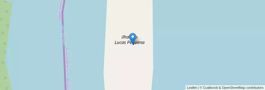 Mapa de ubicacion de ilha São Lucas Pequena en Argentina, Misiones, Municipio De Concepción De La Sierra, Garruchos.