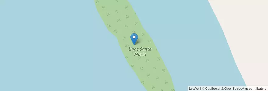 Mapa de ubicacion de Ilhas Santa Maria en Brésil, Région Sud, Rio Grande Do Sul, Região Geográfica Intermediária De Ijui, Região Geográfica Imediata De São Luiz Gonzaga, Pirapó.