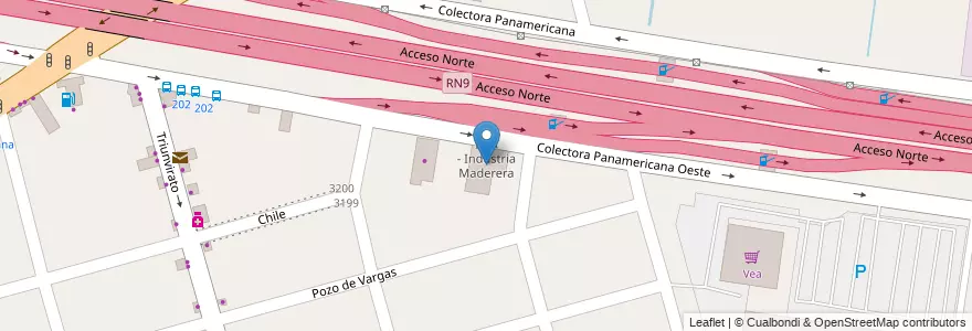 Mapa de ubicacion de IMA - Industria Maderera en Argentinië, Buenos Aires, Partido De Tigre, Don Torcuato.