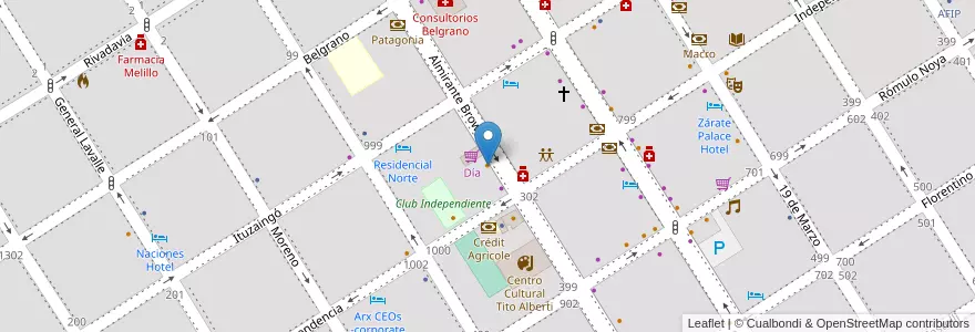 Mapa de ubicacion de Imágen Resto Bar en الأرجنتين, بوينس آيرس, Partido De Zárate.