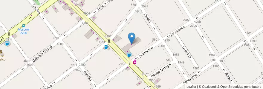 Mapa de ubicacion de Imola Autos, Villa Urquiza en الأرجنتين, Ciudad Autónoma De Buenos Aires, Comuna 12, Buenos Aires.
