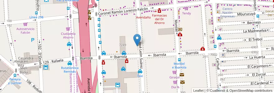 Mapa de ubicacion de Imperial II, Liniers en Argentina, Ciudad Autónoma De Buenos Aires, Comuna 9, Buenos Aires.