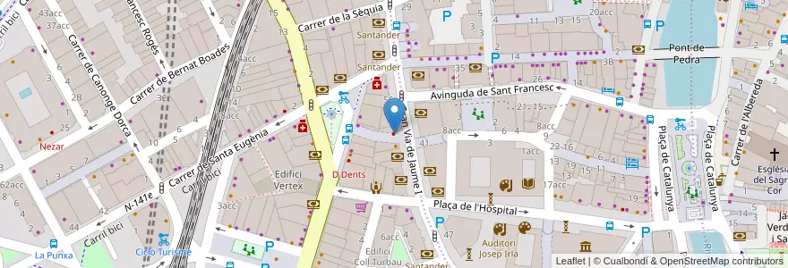Mapa de ubicacion de Implantdent en Испания, Каталония, Жирона, Gironès, Жирона.