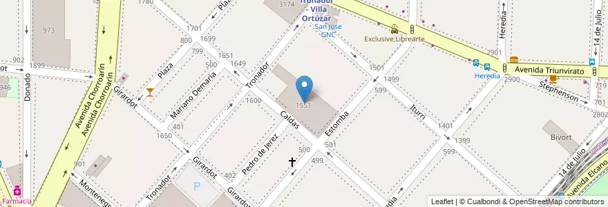 Mapa de ubicacion de Imprenta de los testigos de Jehová, Villa Ortuzar en Argentine, Ciudad Autónoma De Buenos Aires, Buenos Aires, Comuna 15.