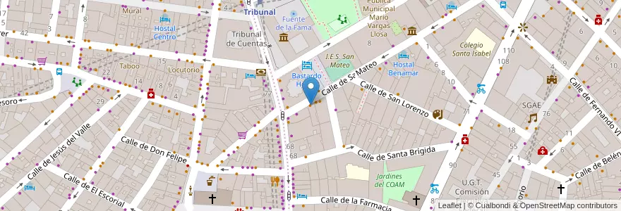 Mapa de ubicacion de In Dreams en 스페인, Comunidad De Madrid, Comunidad De Madrid, Área Metropolitana De Madrid Y Corredor Del Henares, 마드리드.