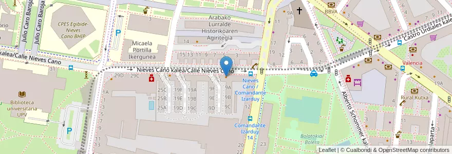 Mapa de ubicacion de In Lounge en Испания, Страна Басков, Алава, Gasteizko Kuadrilla/Cuadrilla De Vitoria, Vitoria-Gasteiz.