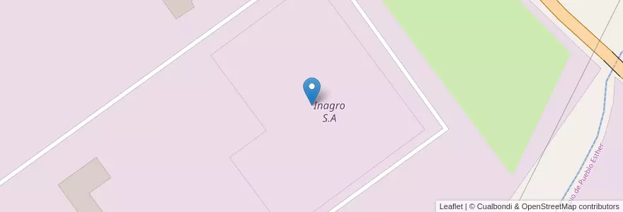 Mapa de ubicacion de Inagro S.A en Аргентина, Санта-Фе, Departamento Rosario, Municipio De Alvear.