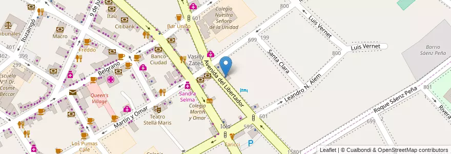 Mapa de ubicacion de Inch Communication en Аргентина, Буэнос-Айрес, Partido De San Isidro, San Isidro.