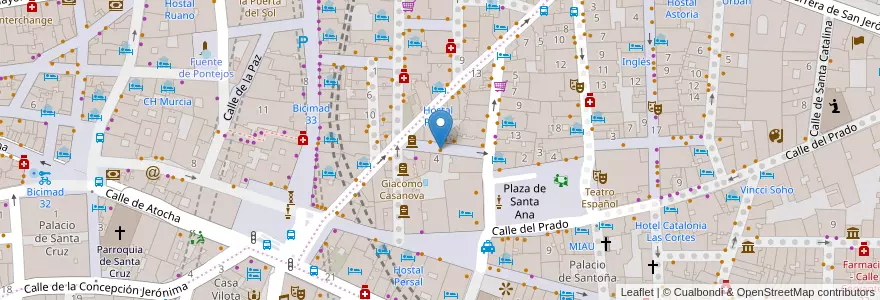 Mapa de ubicacion de Inclán Brutal Bar en 스페인, Comunidad De Madrid, Comunidad De Madrid, Área Metropolitana De Madrid Y Corredor Del Henares, 마드리드.