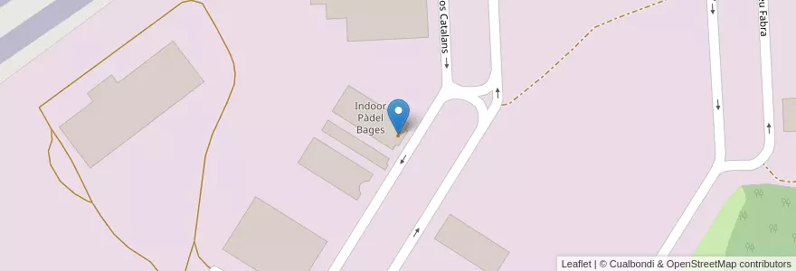 Mapa de ubicacion de Indoor Pàdel Bages en 西班牙, Catalunya, Barcelona, Bages, Sallent.