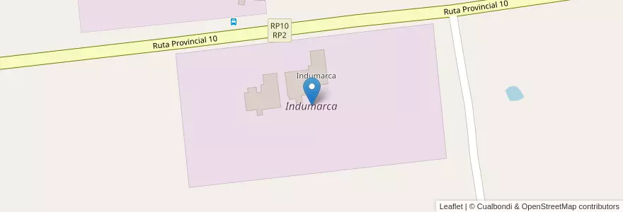 Mapa de ubicacion de Indumarca en 아르헨티나, Misiones, Departamento Concepción, Municipio De Concepción De La Sierra.