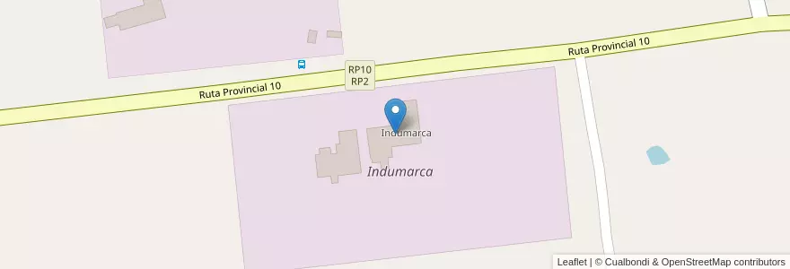 Mapa de ubicacion de Indumarca en Argentina, Misiones, Departamento Concepción, Municipio De Concepción De La Sierra.