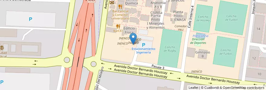 Mapa de ubicacion de INENCO en Argentinië, Salta, Capital, Municipio De Salta, Salta.