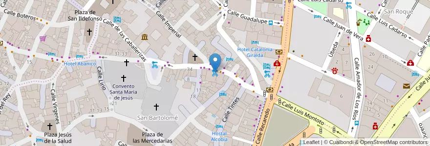 Mapa de ubicacion de información tourística en Sepanyol, Andalucía, Sevilla, Sevilla.