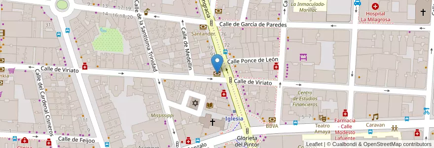 Mapa de ubicacion de ING en Испания, Мадрид, Мадрид, Área Metropolitana De Madrid Y Corredor Del Henares, Мадрид.