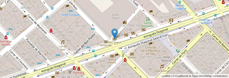Mapa de ubicacion de ING Direct en スペイン, カタルーニャ州, Barcelona, バルサルネス, Barcelona.