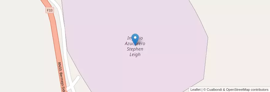 Mapa de ubicacion de Ingenio Azucarero Stephen Leigh en Bermejo.