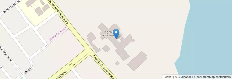 Mapa de ubicacion de Ingenio Azucarero en 阿根廷, Misiones, Departamento San Javier, Municipio De San Javier.