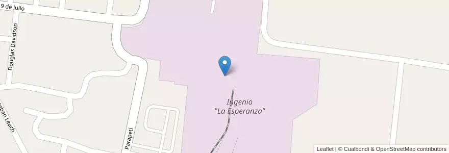 Mapa de ubicacion de Ingenio "La Esperanza" en Argentinien, Jujuy, Departamento San Pedro, Municipio De La Esperanza.