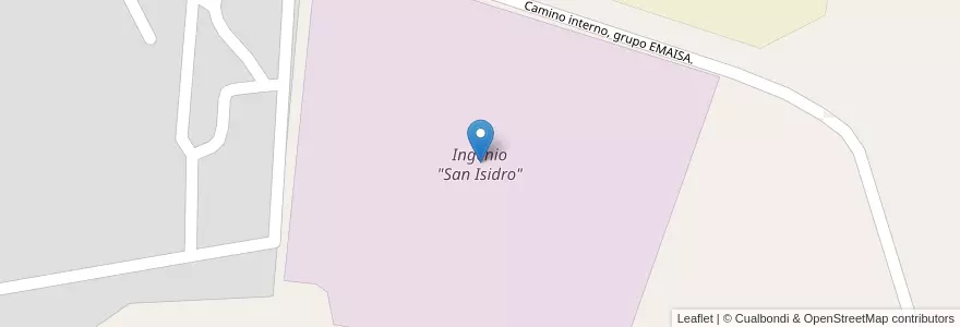 Mapa de ubicacion de Ingenio "San Isidro" en Argentine, Salta, General Güemes, Municipio De Campo Santo.