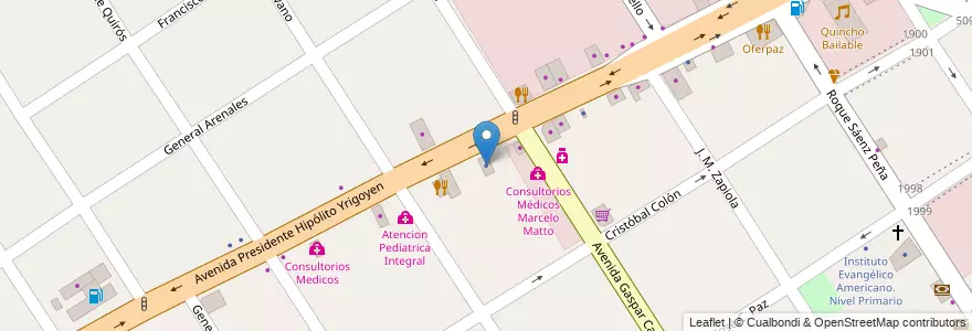 Mapa de ubicacion de Inmobilaria Racciatti en アルゼンチン, ブエノスアイレス州, Partido De José C. Paz.