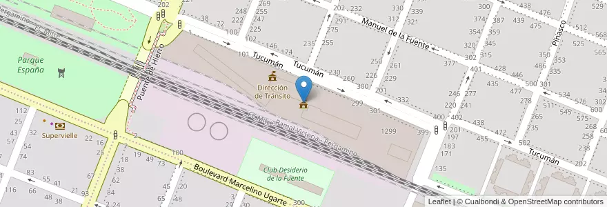 Mapa de ubicacion de Inspección General Municipal en アルゼンチン, ブエノスアイレス州, Partido De Pergamino.
