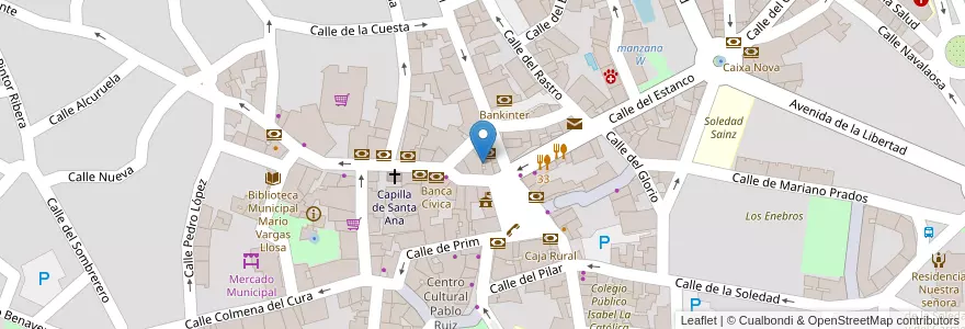 Mapa de ubicacion de INSS en Испания, Мадрид, Мадрид, Cuenca Alta Del Manzanares, Colmenar Viejo.