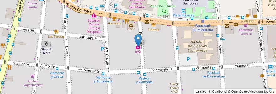 Mapa de ubicacion de Inst, Balvanera en Argentina, Autonomous City Of Buenos Aires, Autonomous City Of Buenos Aires.