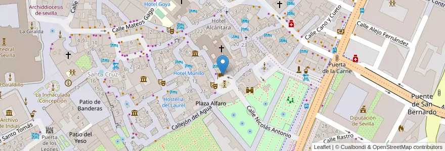 Mapa de ubicacion de Institut français de Sevilla en Spain, Andalusia, Sevilla, Seville.