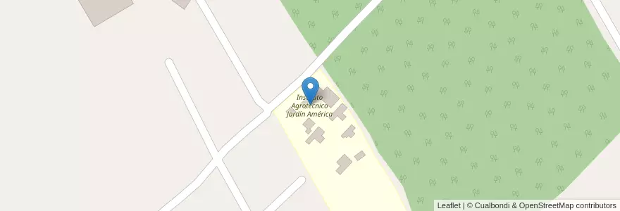 Mapa de ubicacion de Instituto Agrotécnico Jardín América en الأرجنتين, Misiones, Departamento San Ignacio, Municipio De Jardín América.