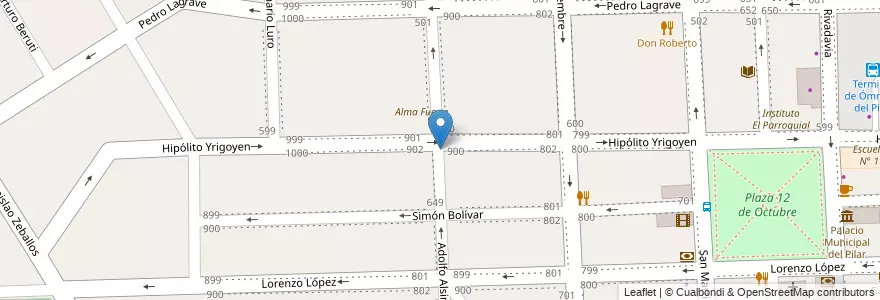 Mapa de ubicacion de Instituto Almafuerte en Argentina, Buenos Aires, Partido Del Pilar, Pilar.