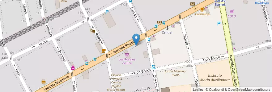 Mapa de ubicacion de Instituto América del Sur, Almagro en アルゼンチン, Ciudad Autónoma De Buenos Aires, Comuna 5, ブエノスアイレス.