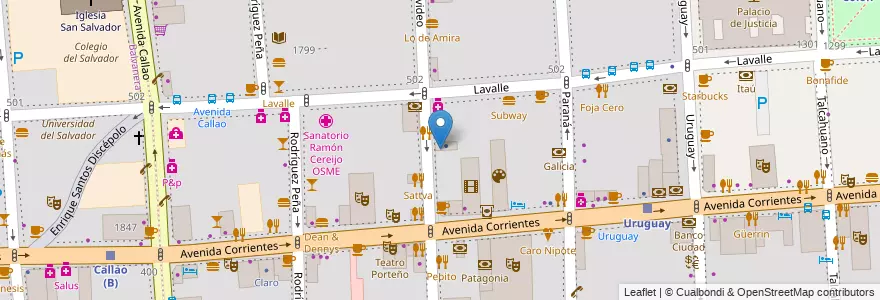 Mapa de ubicacion de Instituto Argentino de Enseñanza Secundaria, San Nicolas en Argentinien, Ciudad Autónoma De Buenos Aires, Comuna 1, Buenos Aires.
