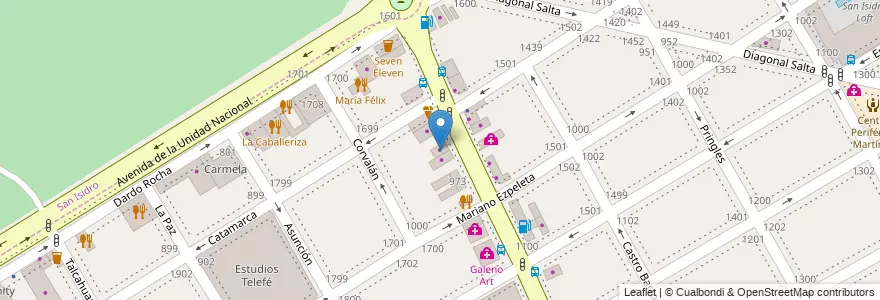 Mapa de ubicacion de Instituto Armonía en アルゼンチン, ブエノスアイレス州, Partido De San Isidro.