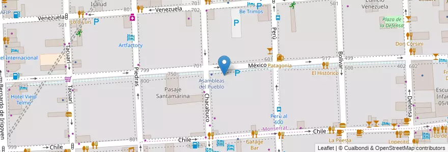 Mapa de ubicacion de Instituto Beato Angélico, Montserrat en Argentinië, Ciudad Autónoma De Buenos Aires, Comuna 1, Buenos Aires.