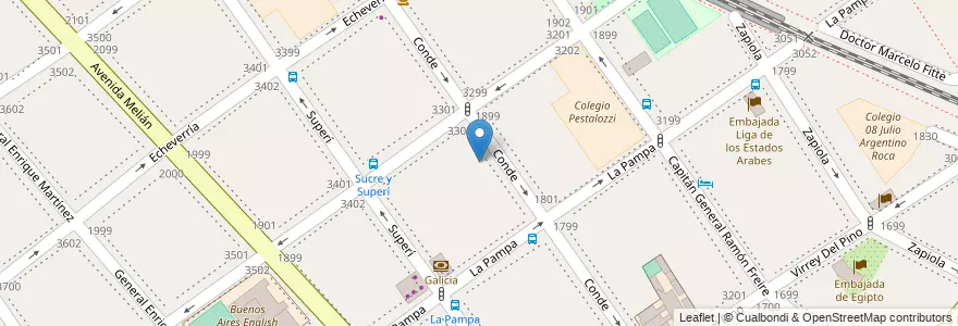 Mapa de ubicacion de Instituto Bet-el, Belgrano en Argentinien, Ciudad Autónoma De Buenos Aires, Buenos Aires.