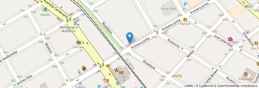 Mapa de ubicacion de Instituto Británico del Arte en アルゼンチン, ブエノスアイレス州, Partido De San Isidro, San Isidro.