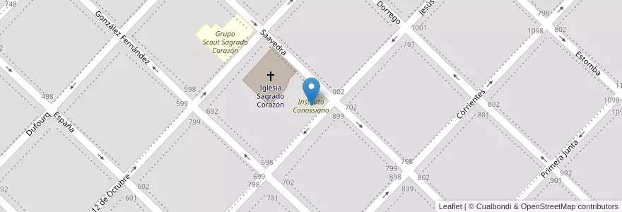 Mapa de ubicacion de Instituto Canossiano en Argentine, Province De Buenos Aires, Partido De Coronel De Marina Leonardo Rosales, Punta Alta.