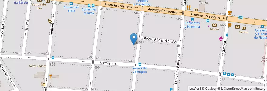 Mapa de ubicacion de Instituto Centro Psicopedagógico de Educación Especial Acuarela, Almagro en Arjantin, Ciudad Autónoma De Buenos Aires, Comuna 5, Buenos Aires.