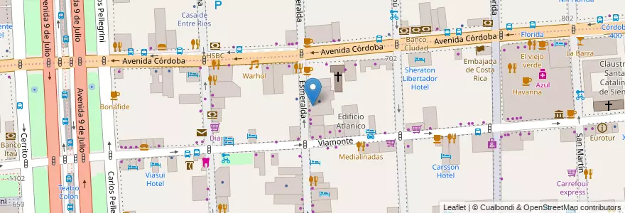 Mapa de ubicacion de Instituto Colegio de Ntra. Señora, San Nicolas en Argentinien, Ciudad Autónoma De Buenos Aires, Comuna 1, Buenos Aires.