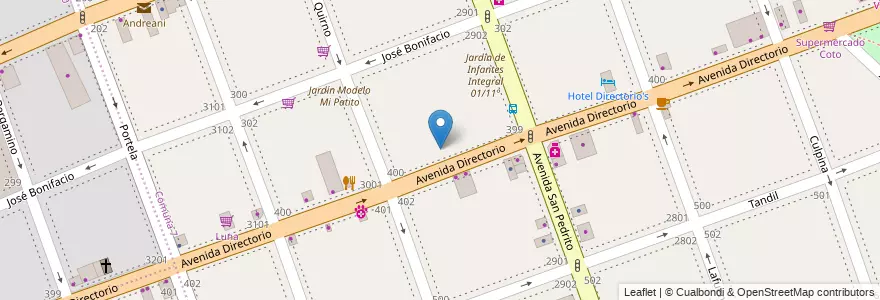 Mapa de ubicacion de Instituto Colegio Granaderos de San Martín, Flores en 아르헨티나, Ciudad Autónoma De Buenos Aires, Comuna 7, 부에노스아이레스.