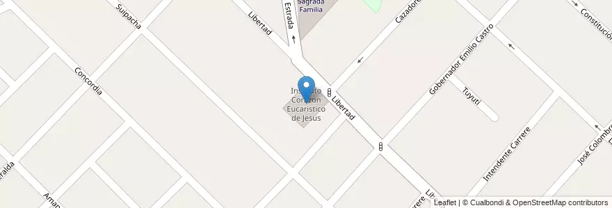 Mapa de ubicacion de Instituto Corazon Eucaristico de Jesus en آرژانتین, استان بوئنوس آیرس, Partido De Morón, Haedo.