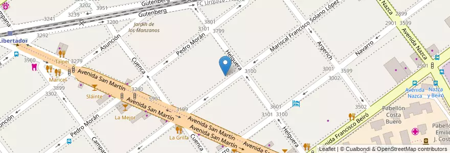 Mapa de ubicacion de Instituto Crea-Convivencias Recrea La Educación Argentina, Agronomia en Argentinië, Ciudad Autónoma De Buenos Aires, Buenos Aires, Comuna 11.
