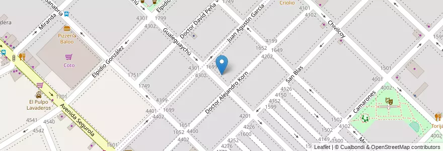 Mapa de ubicacion de Instituto Cristo Maestro, Floresta en 阿根廷, Ciudad Autónoma De Buenos Aires, 布宜诺斯艾利斯, Comuna 10.