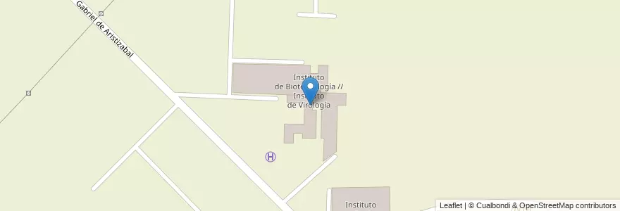 Mapa de ubicacion de Biotechnology Institute // Virology Institute en Argentina, Buenos Aires, Partido De Hurlingham, William C. Morris.
