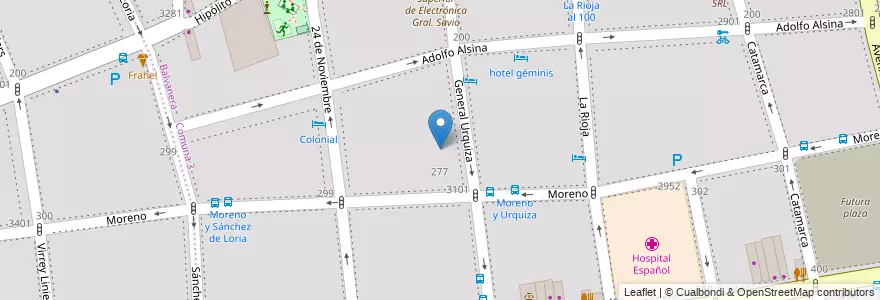Mapa de ubicacion de Instituto de Educación Superior Mariano Acosta, Balvanera en 阿根廷, Ciudad Autónoma De Buenos Aires, Comuna 3, 布宜诺斯艾利斯.