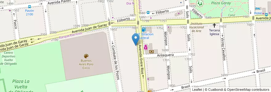 Mapa de ubicacion de Instituto de Enseñanza Federico G. Froebel, Parque Patricios en الأرجنتين, Ciudad Autónoma De Buenos Aires, Comuna 4, Buenos Aires.